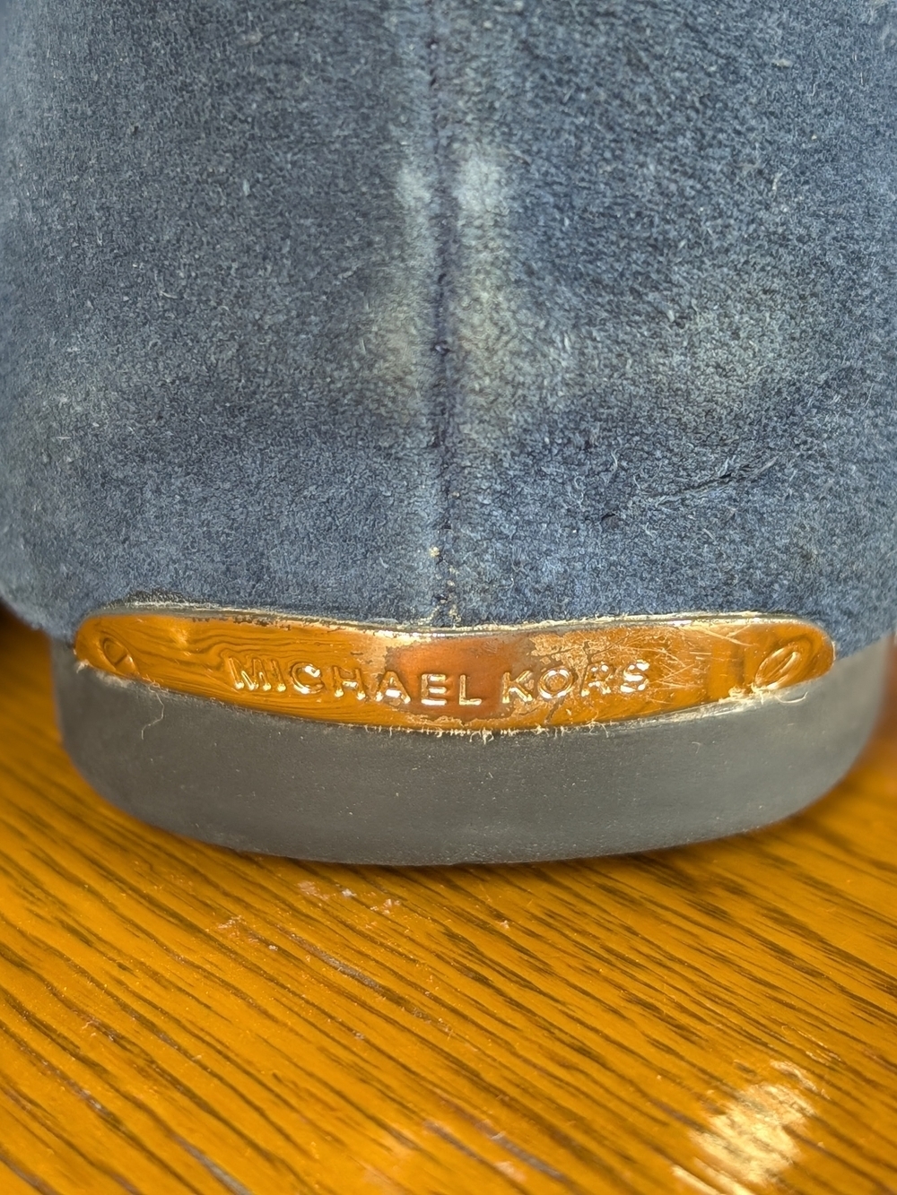 Michael Kors Navy Suede Bow-Accent Driving Loafers - Picture 6 of 11